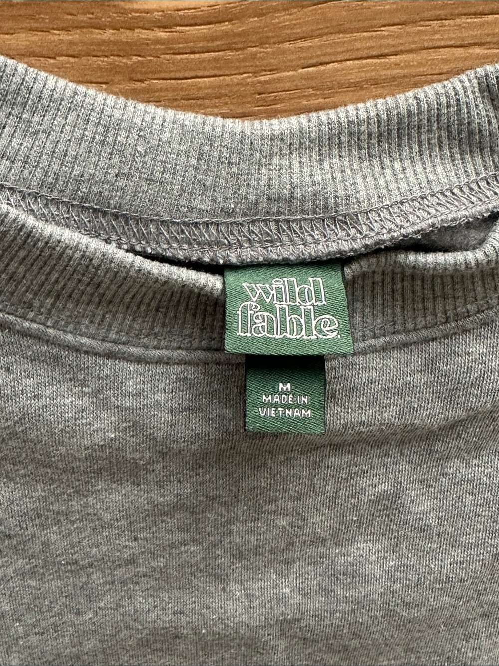 wild fable Cropped Crewneck Sweatshirt - Gray - Picture 2 of 2